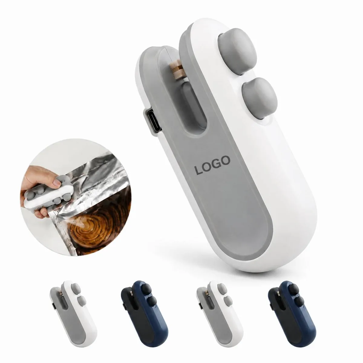 2-in-1 Mini Bag Sealer & Cutter for Fresh Food Storage