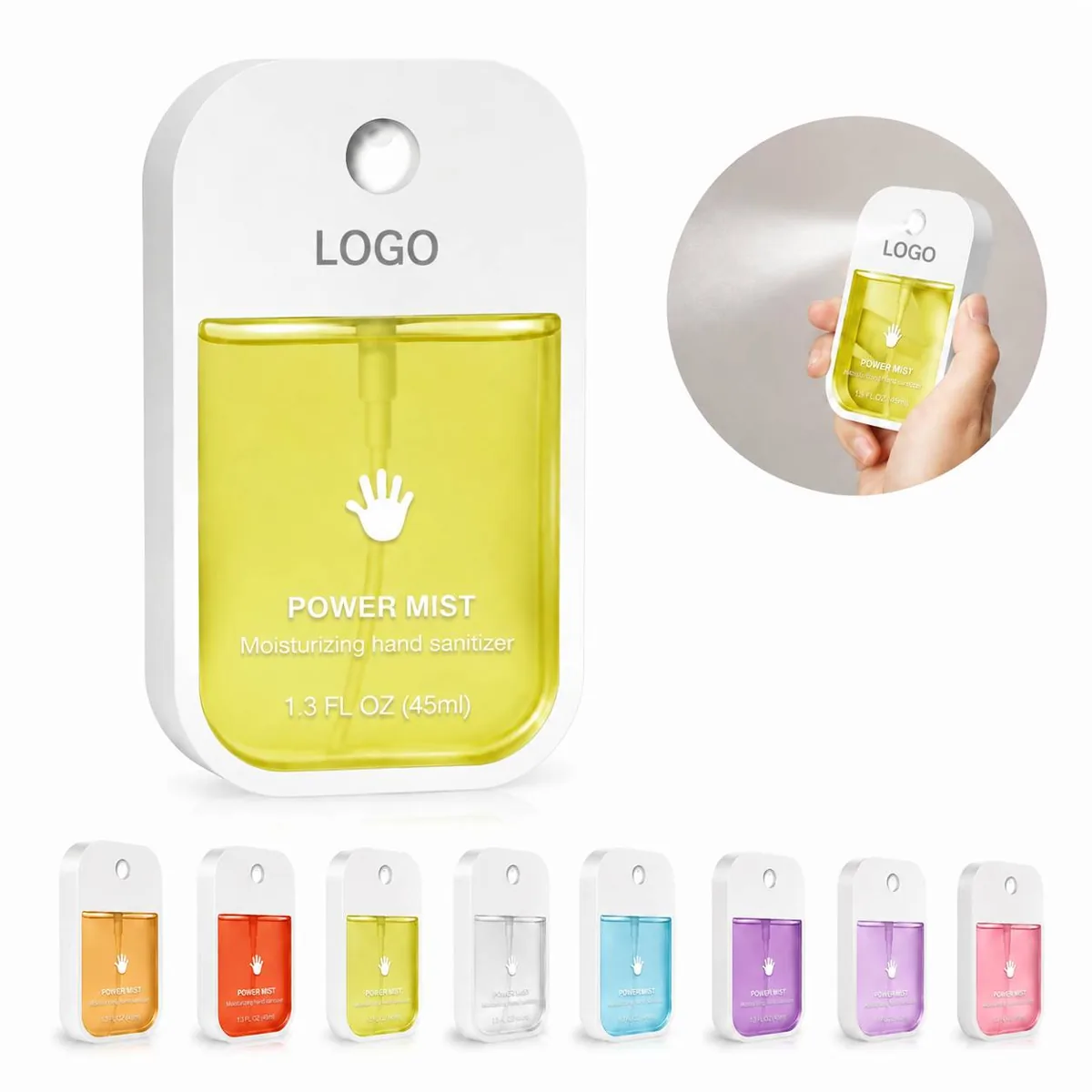Card-Sized Hand Sanitizer Spray, Quick-Dry Germ Kill