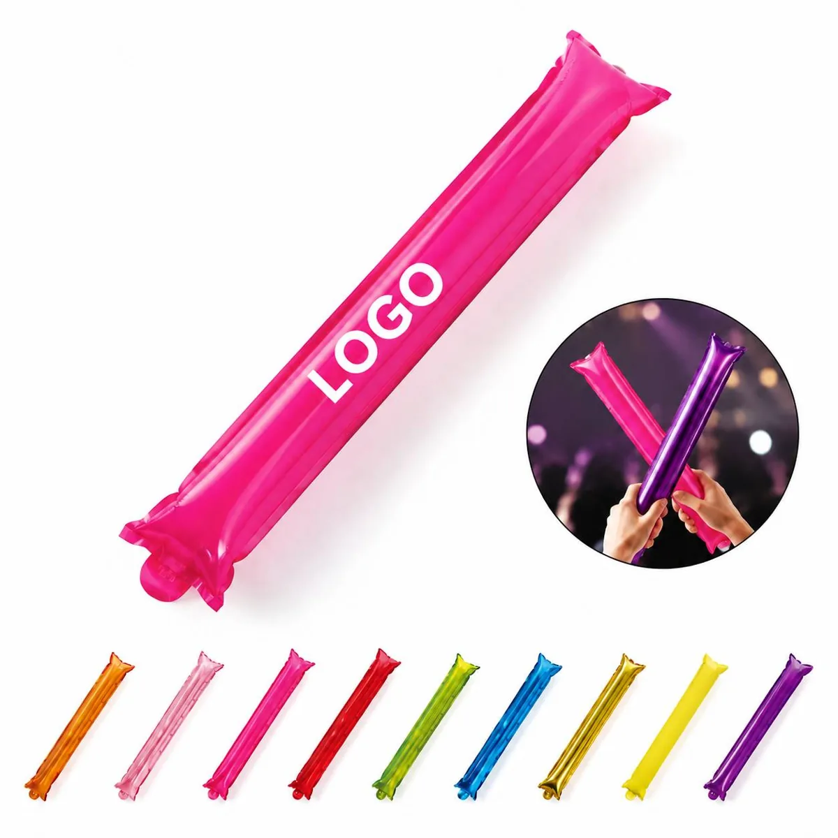24" Metallic Foil Thunder Stick Party Noise Maker