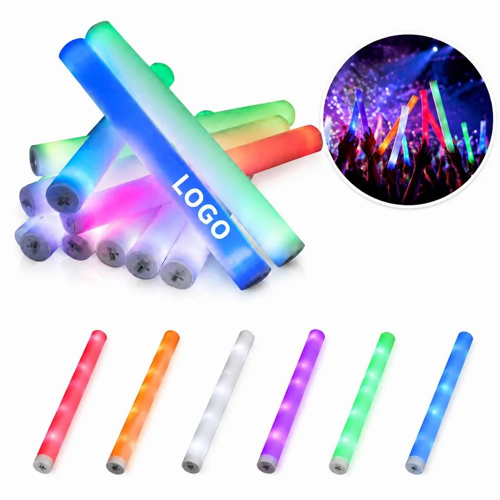 Multi-Color Sponge Glow Sticks for Parties and Festivals