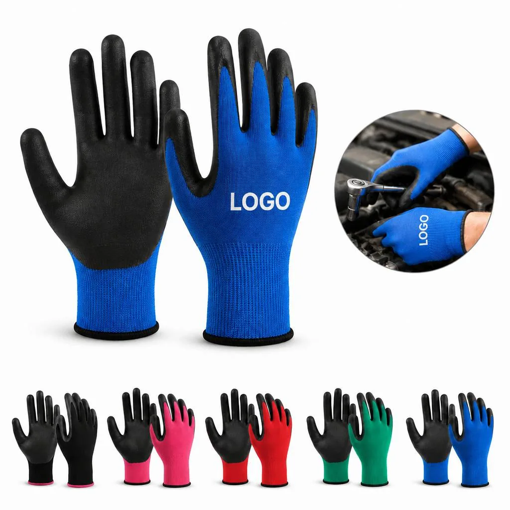 Ultra-Thin Latex Coated Work Gloves for Abrasion Resistant
