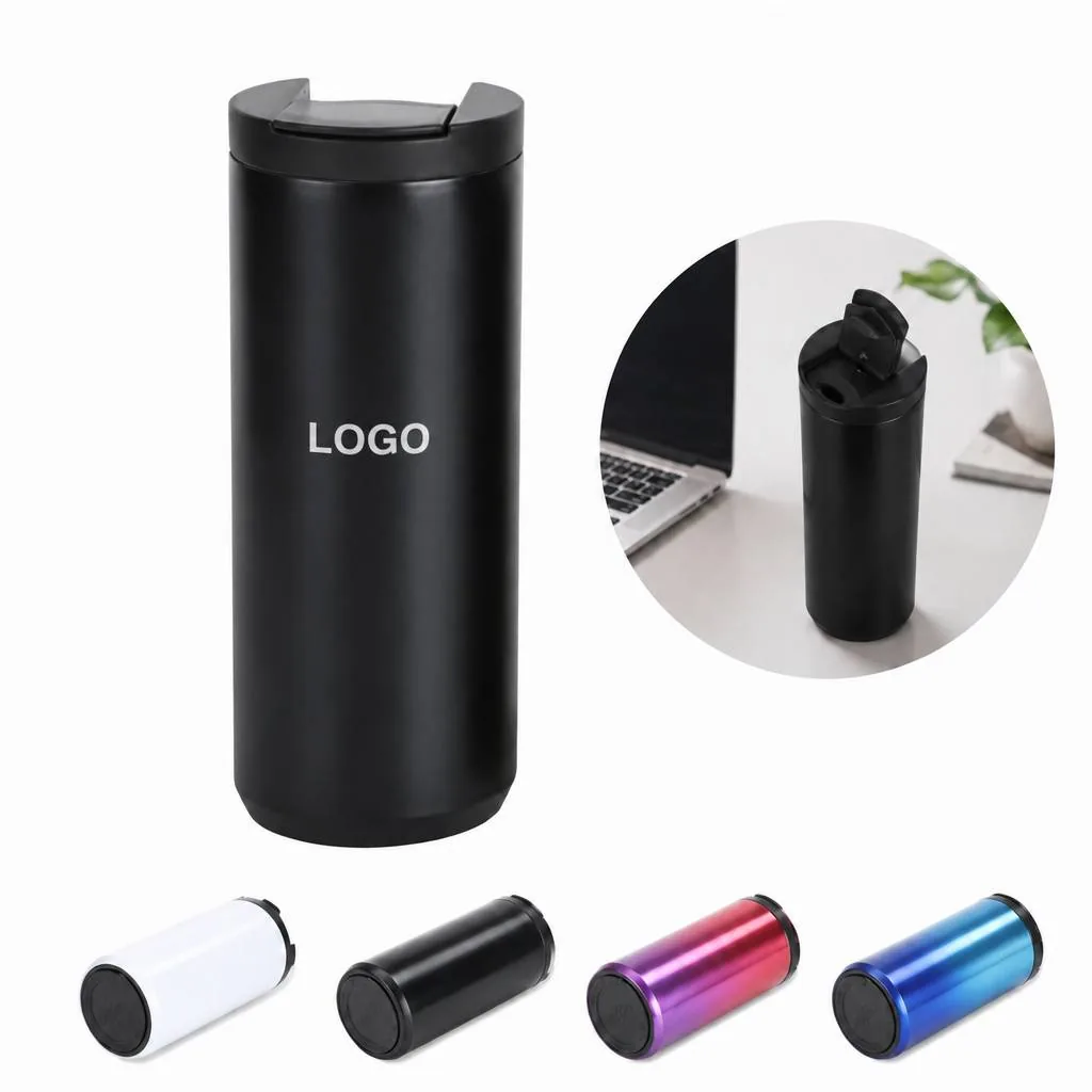 16 oz Insulated Stainless Steel Cup, Double-Wall Thermal
