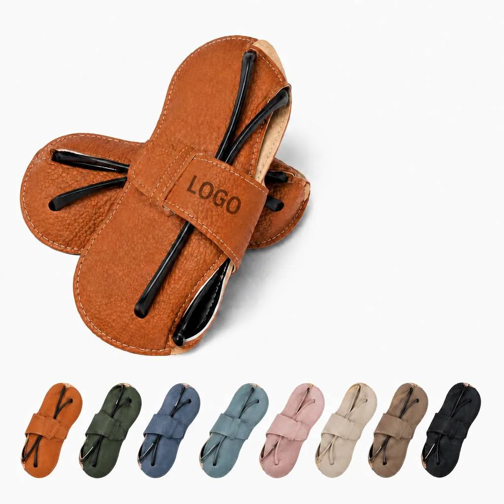 Genuine Leather Eyeglass Case with Soft Lining for Everyday Use