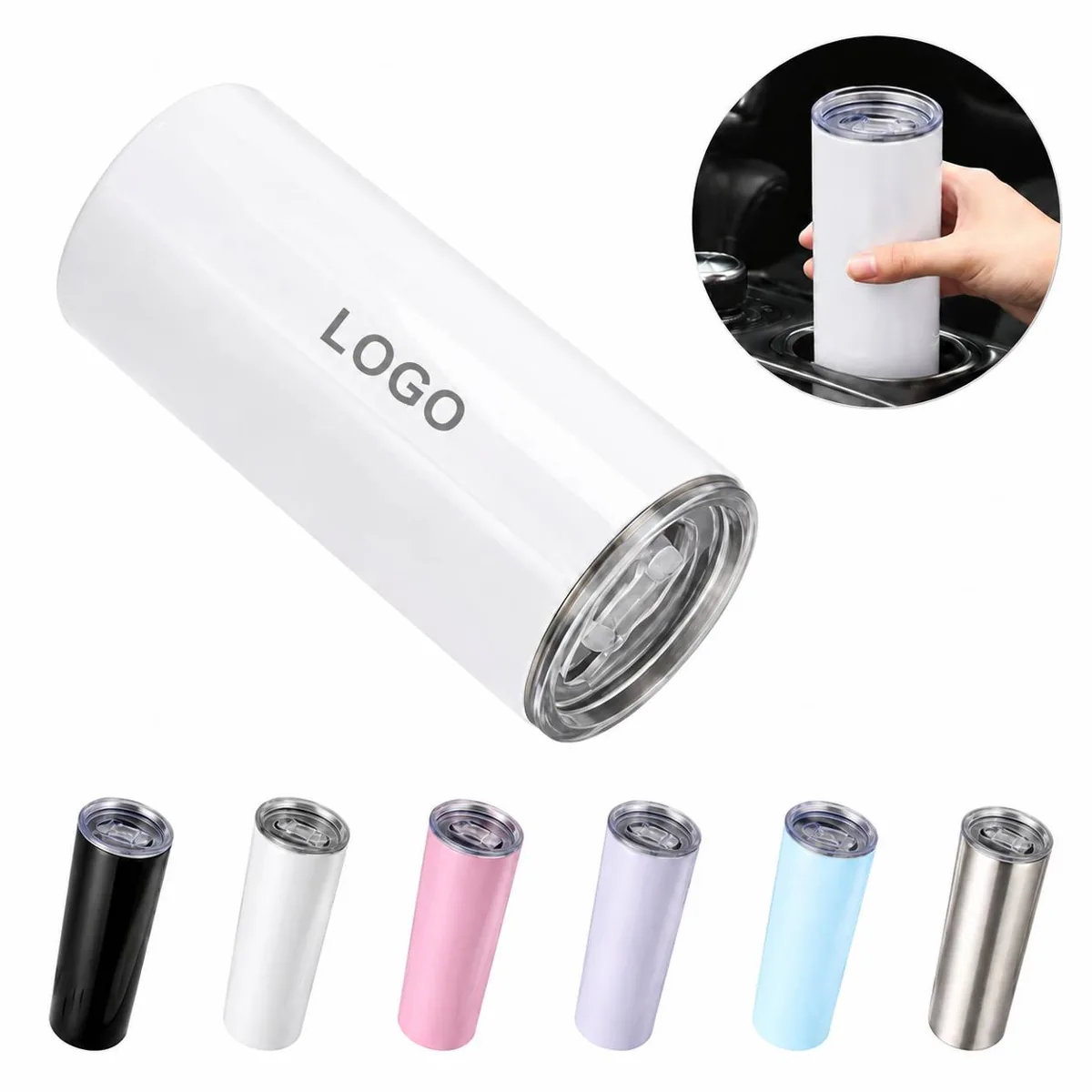 20 oz Stainless Steel Straight Tube Drinking Cup for Cold