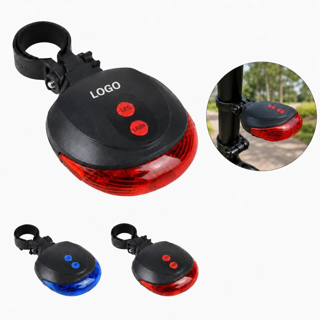 Laser Lane LED Bike Tail Lamp, 5 Modes, Weatherproof,