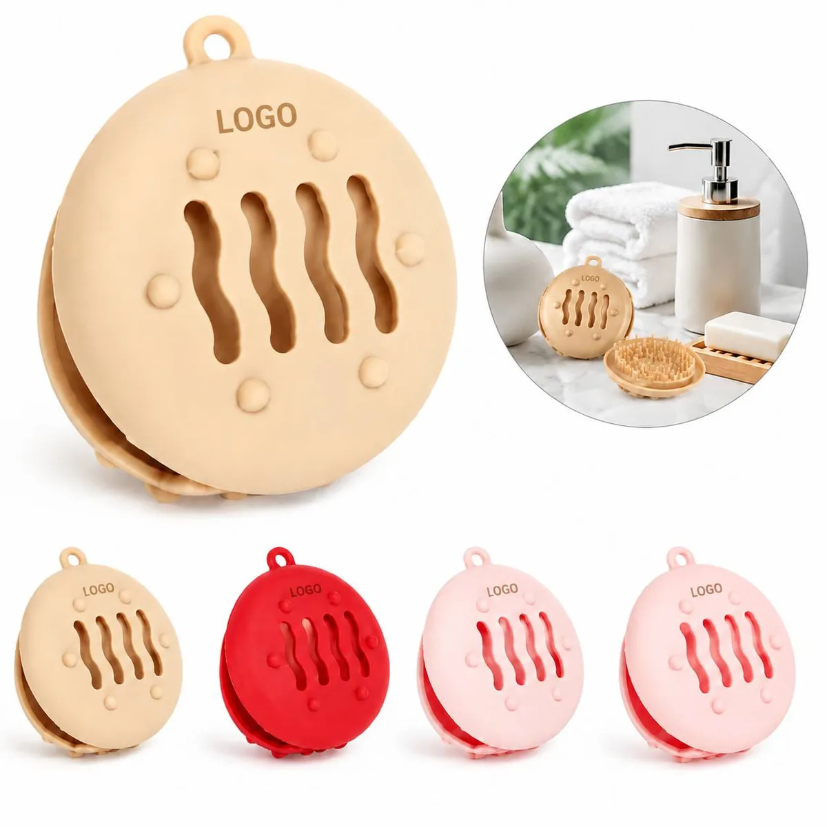 Silicone Powder Puff Organizer with Drying Slots for Everyday Use