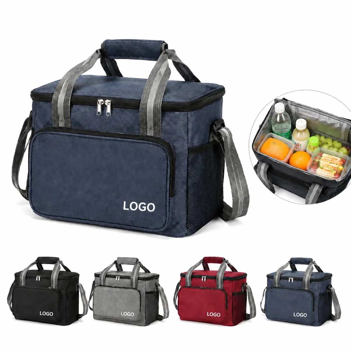 Insulated Lunch Bag Soft Easy Clean Thermal for Work School