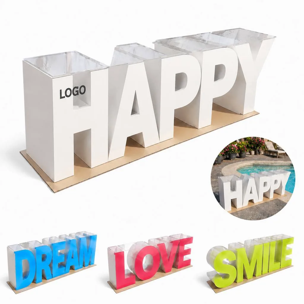 3D Metal Letter Table Decor for Weddings