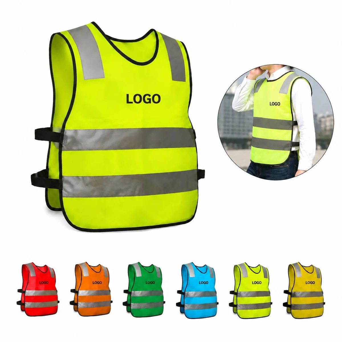 Kids Reflective Safety Vest High-Visibility Adjustable for Everyday Use