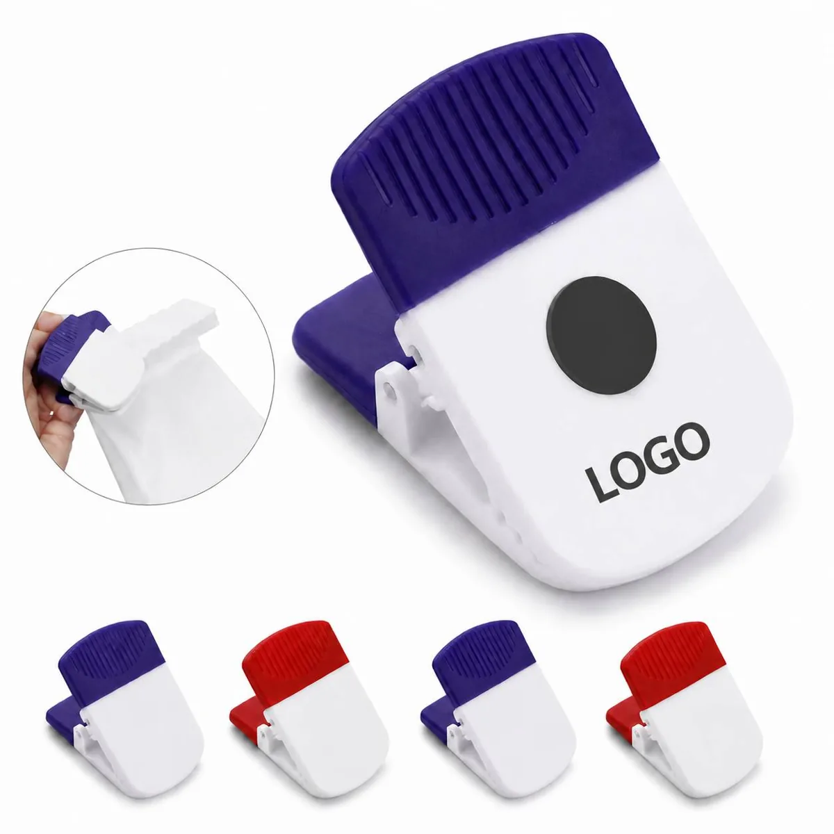 Square Magnetic Fridge Clip for Notes, Photos, Strong Hold