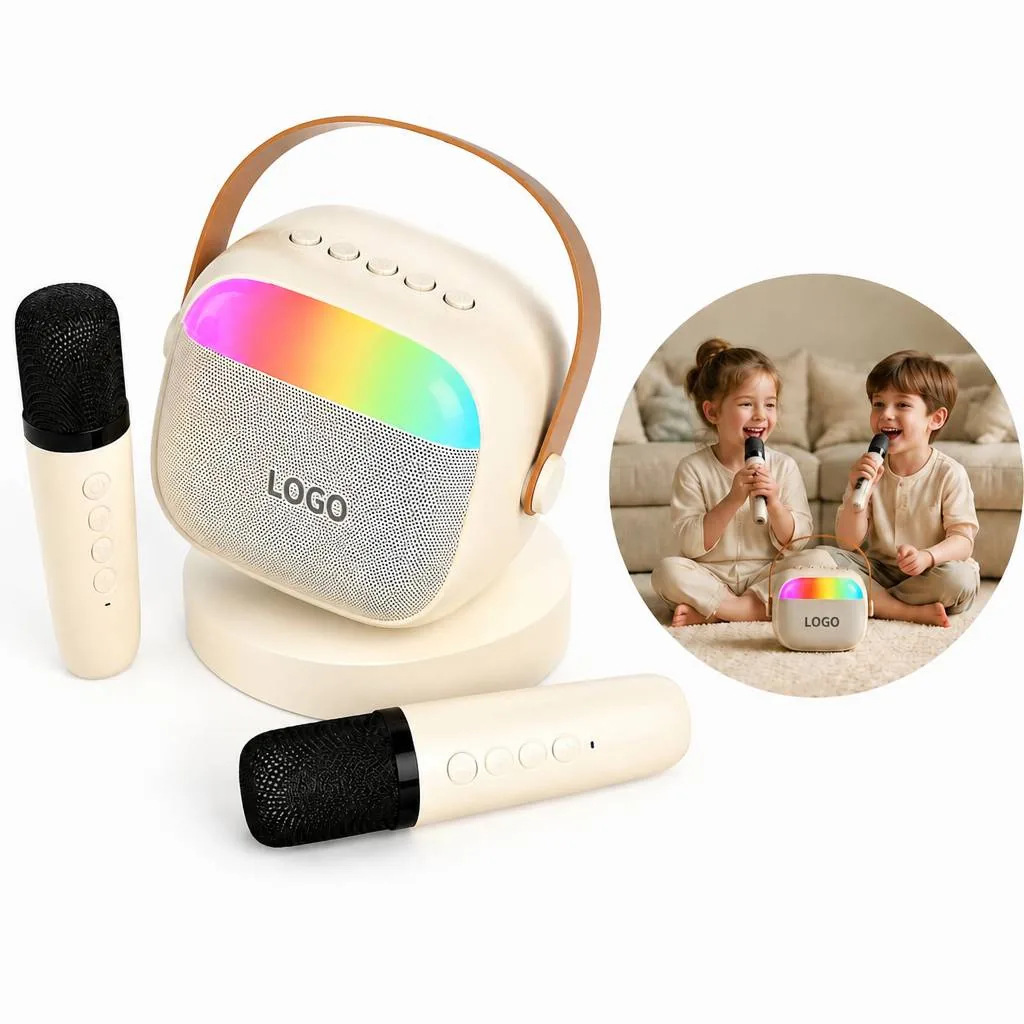Portable Karaoke Wireless Speaker with 2 Mics