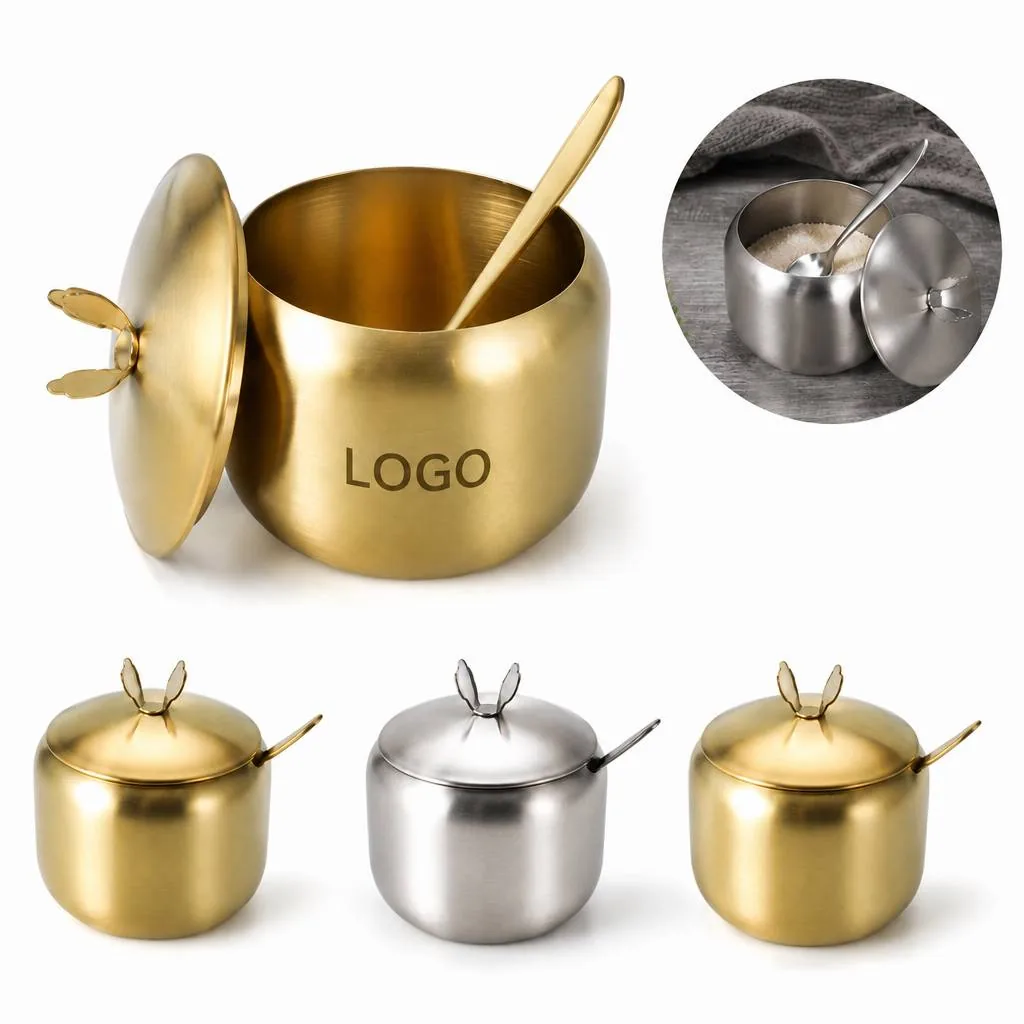 Stainless Steel Seasoning Jar with Airtight Lid for Sugar