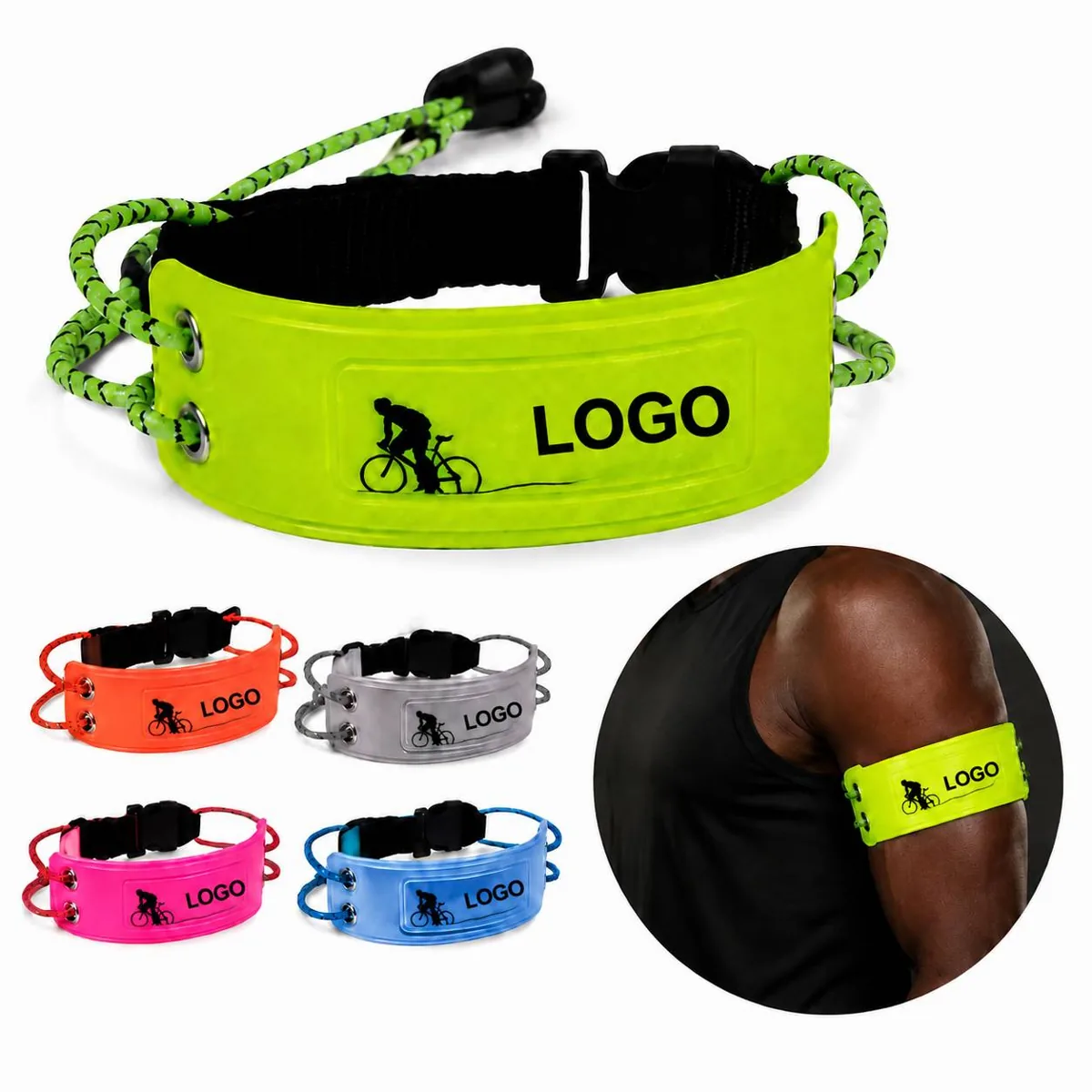 Reflective Safety Armband for Night Running, Cycling, and More