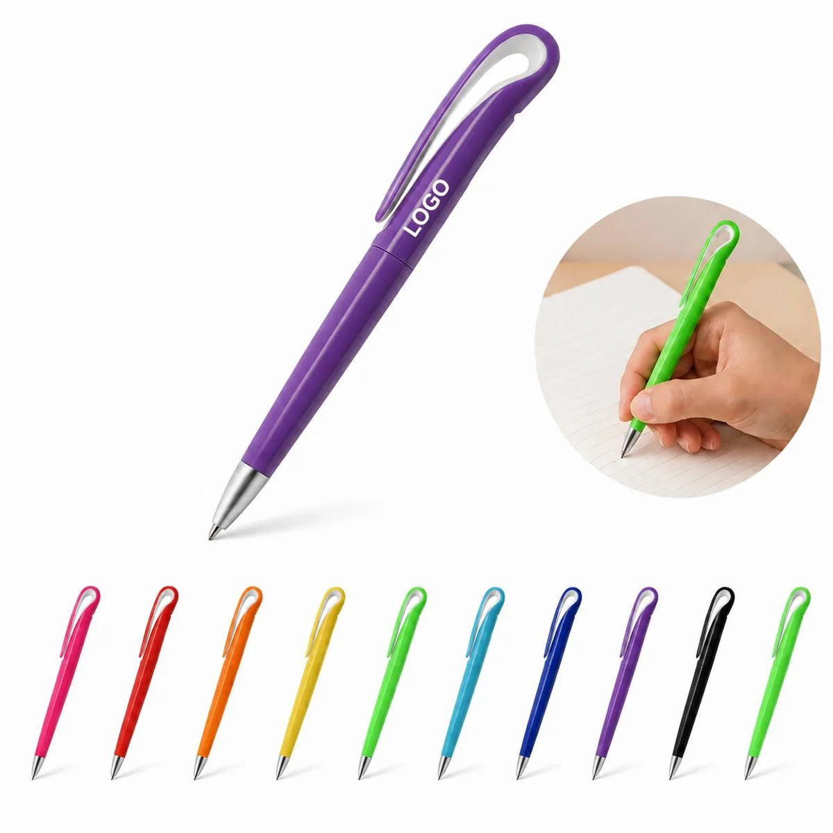 Eco PP Neutral Pen Refillable Smooth Writing Recyclable