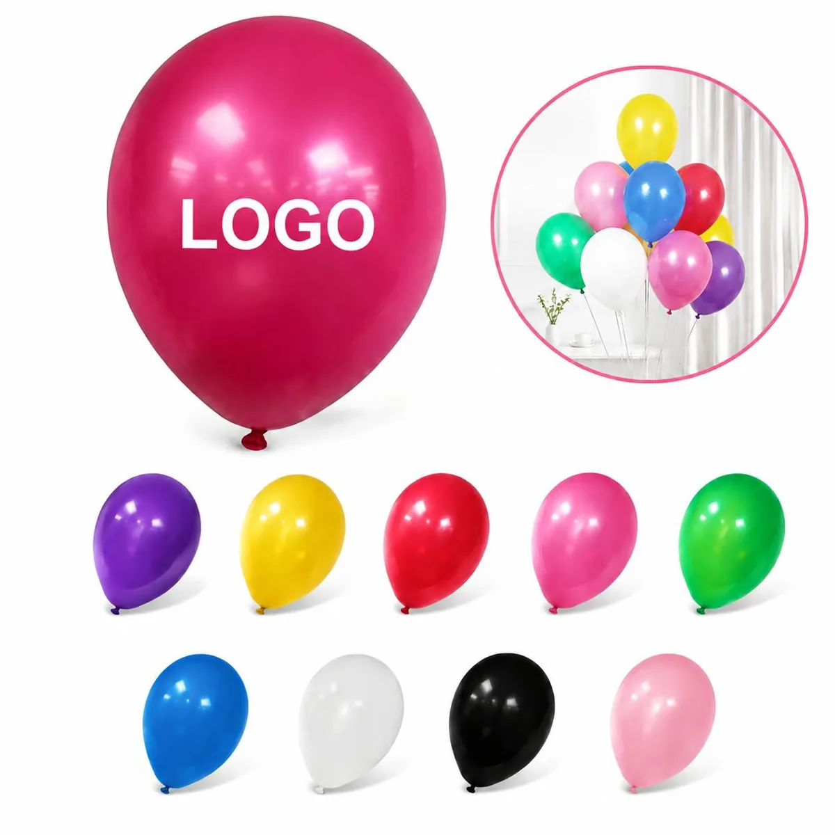 Custom Printed 12in Latex Balloon for Parties and Events