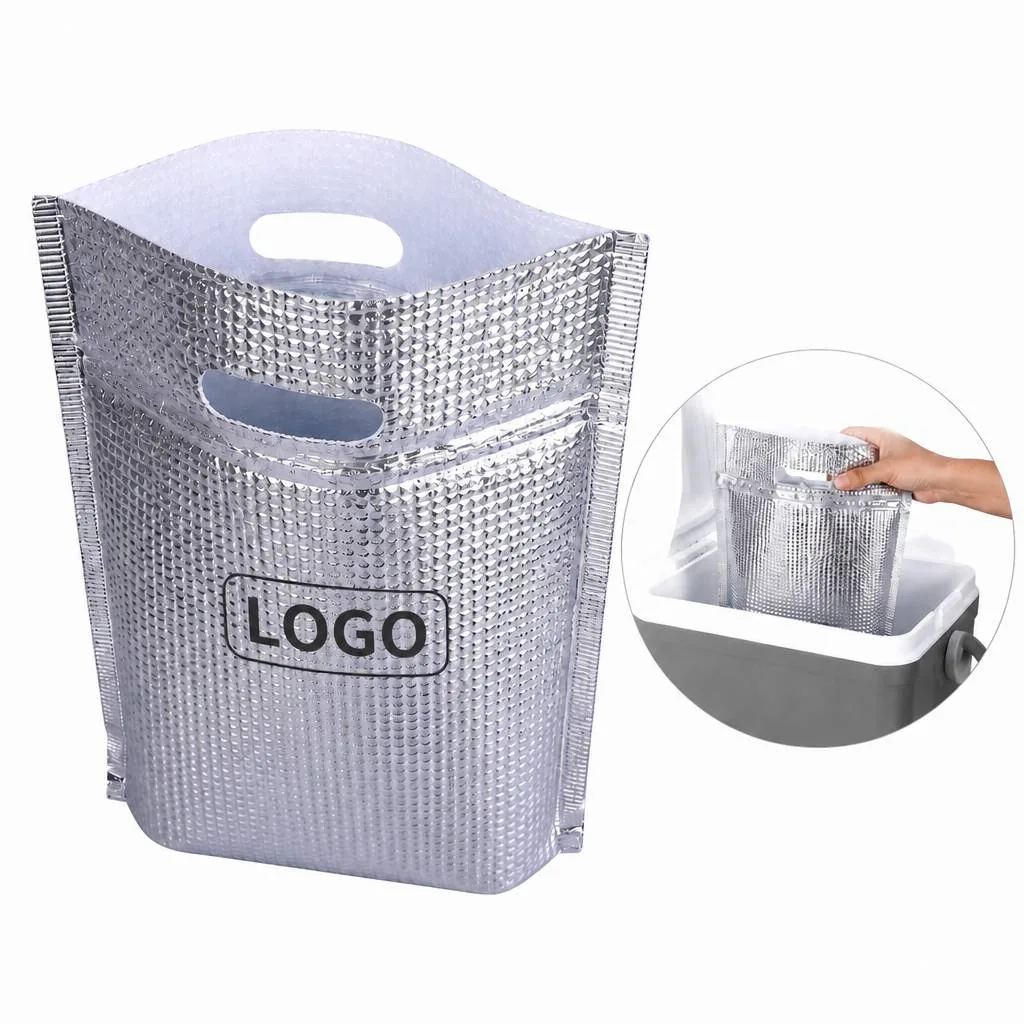 Foldable Aluminum Foil Thermal Cooler Bag for Food Delivery