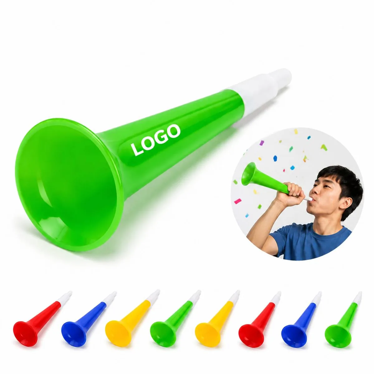 Durable Plastic Cheering Horns for Stadium Events, Loud