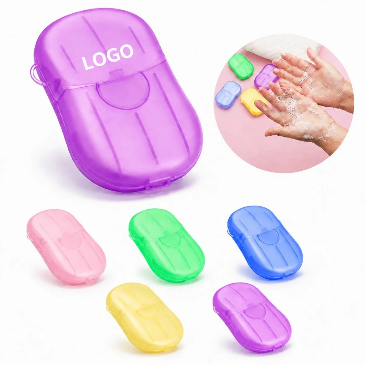 Eco-Friendly Hand Washing Paper Soap Sheets, Portable