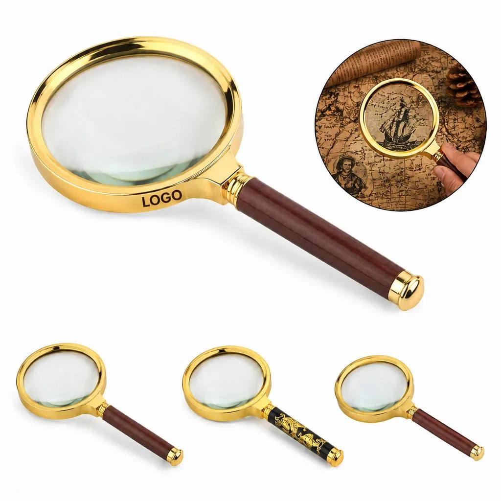 Portable Keychain Magnifying Glass with Clear Glass Lens