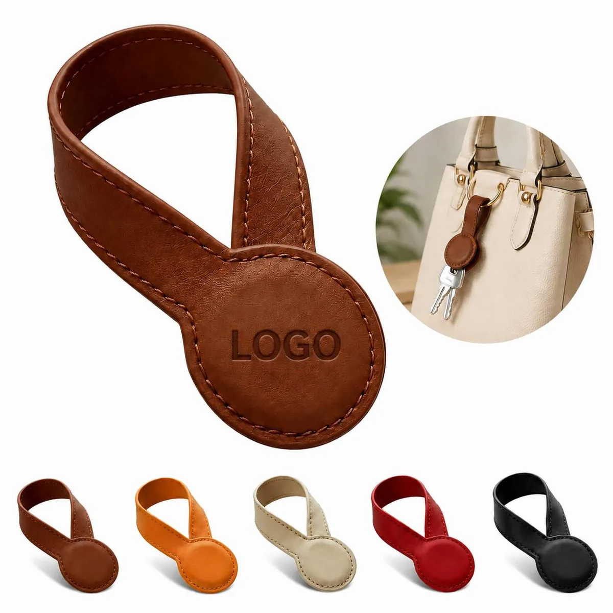 PU Leather Hat Holder Strap Adjustable for Travel and More