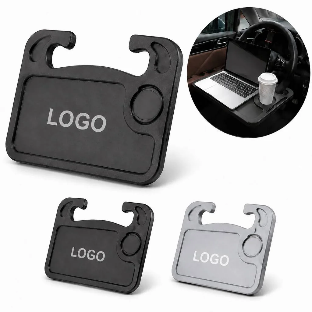Multifunctional Steering Wheel Desk Tray for Car Dining and More