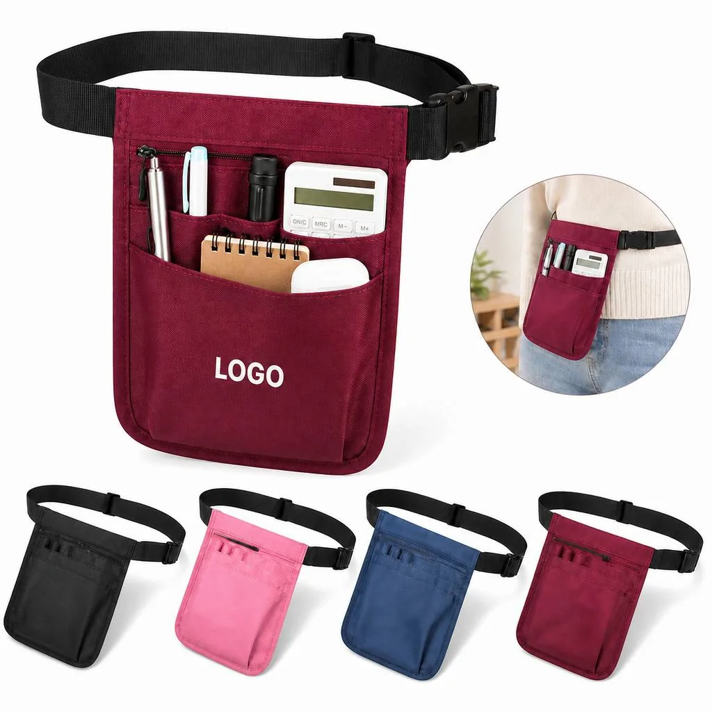Professional 9-Pocket Waist Tool Pack for Nurses & Stylists