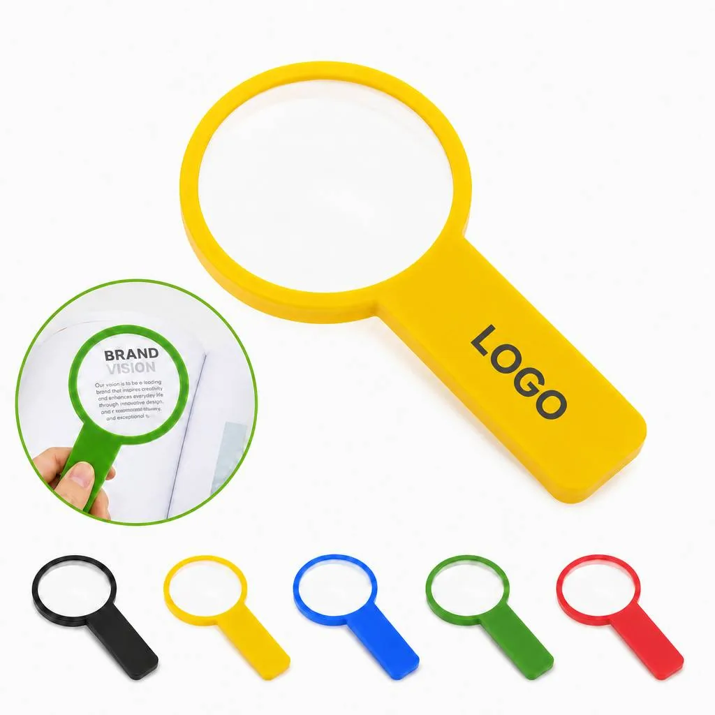Large Round Fresnel Reading Magnifier for Low Vision