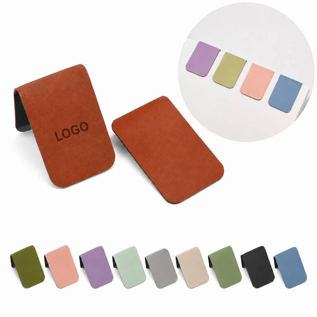 Custom PU Leather Magnetic Bookmark with Personalized Name
