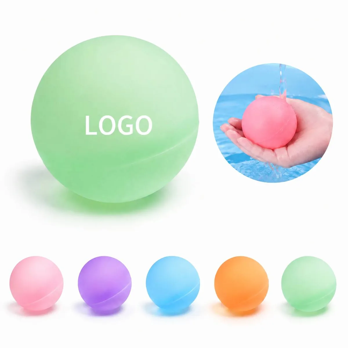 Self-Filling Silicone Splash Ball for Outdoor Water Fun