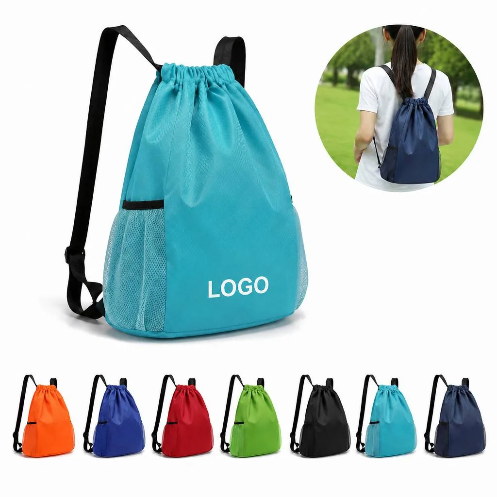 Customizable Drawstring Backpack for Travel, Gym & Daily Use