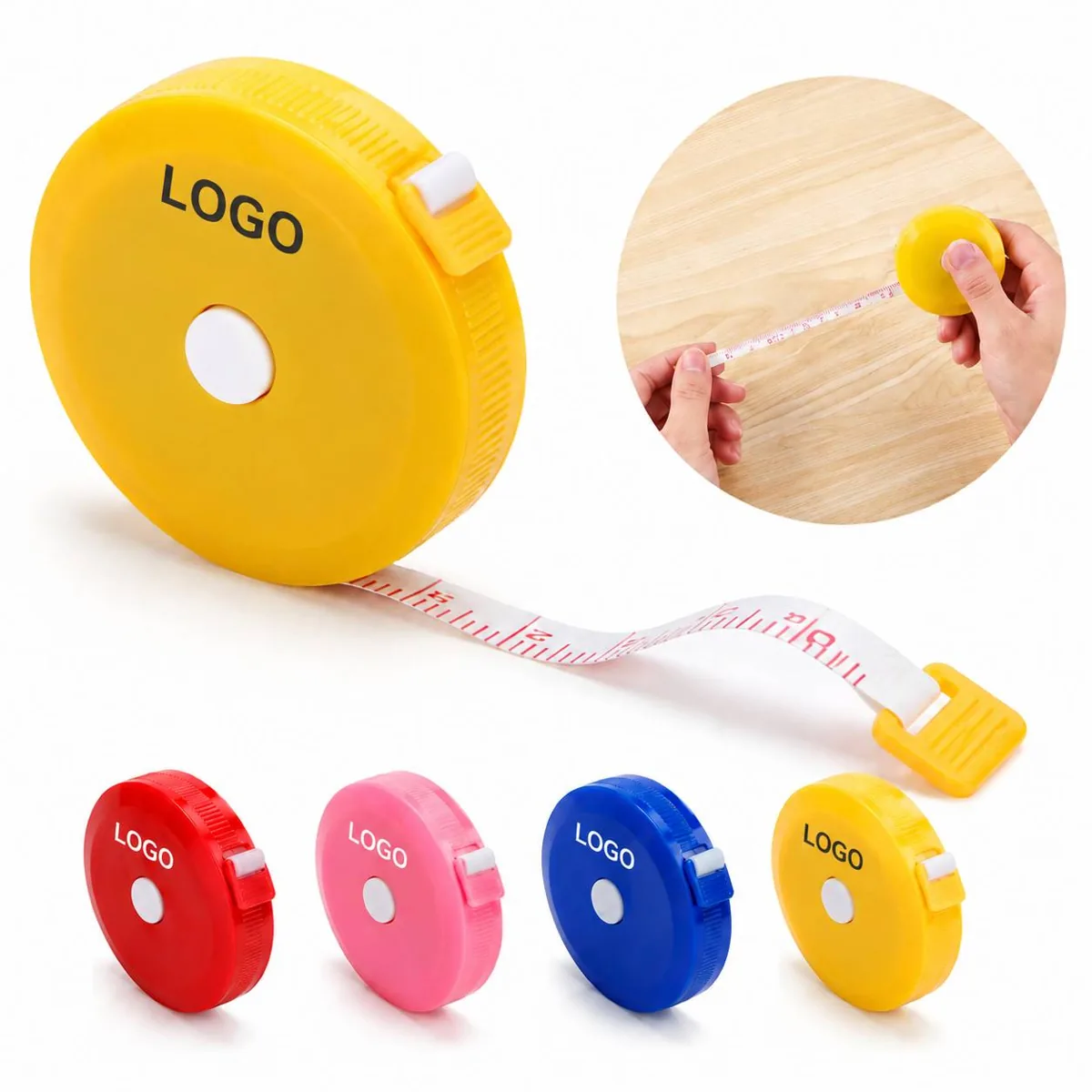 Retractable Fiberglass Tape Measure, Double-Sided Metric &