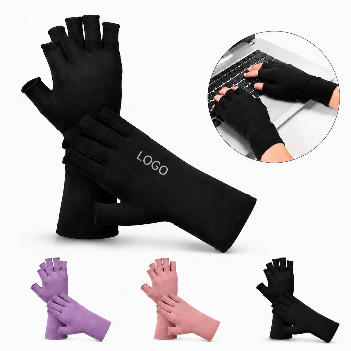 Medical Pressure Therapy Gloves with Graduated Compression