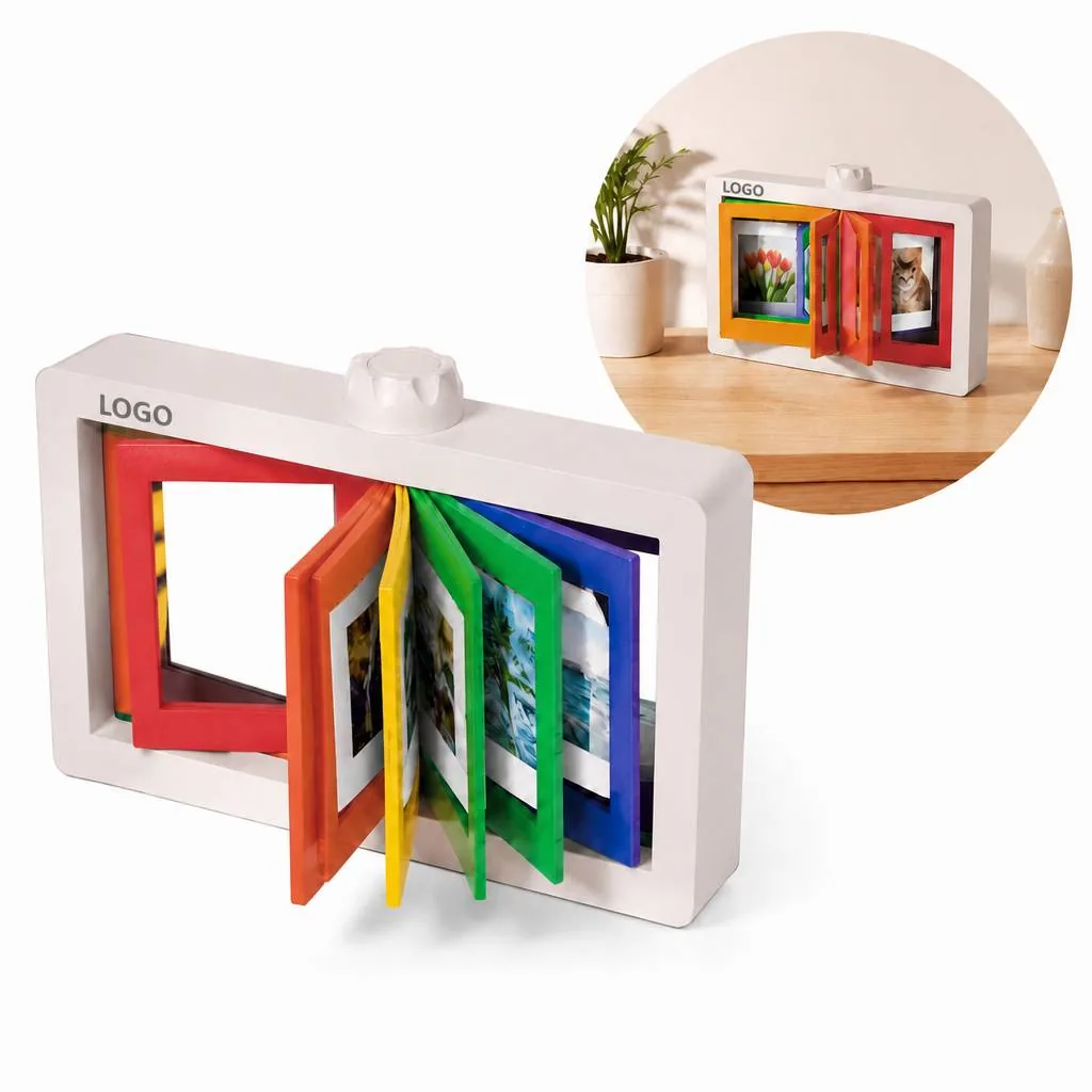 Rainbow Rotating Photo Box for 3-Inch Instant Photos