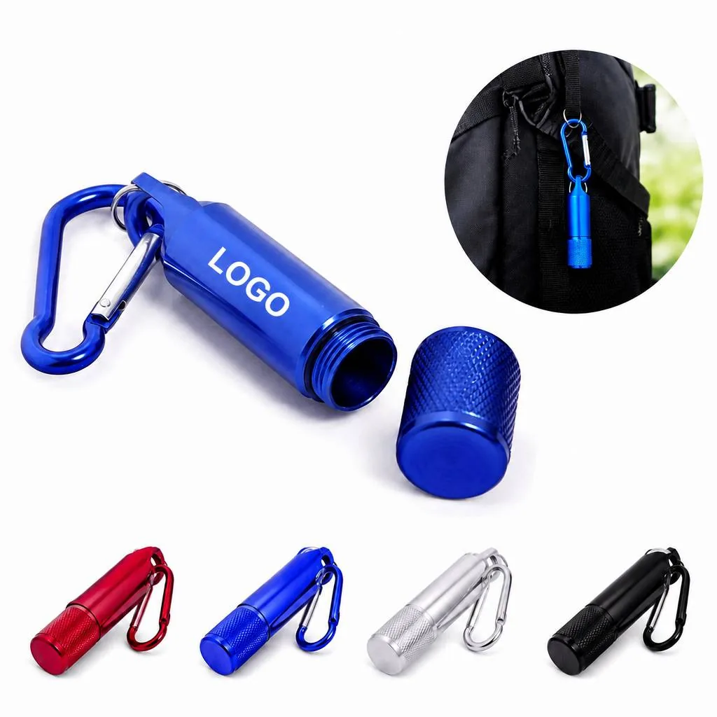 Mini LED Flashlight with Carabiner Keychain for EDC