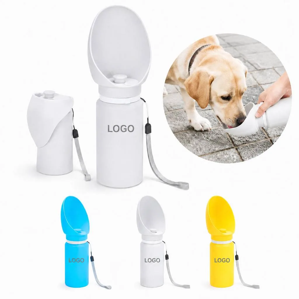 18oz Collapsible Silicone Pet Water Bottle for Travel