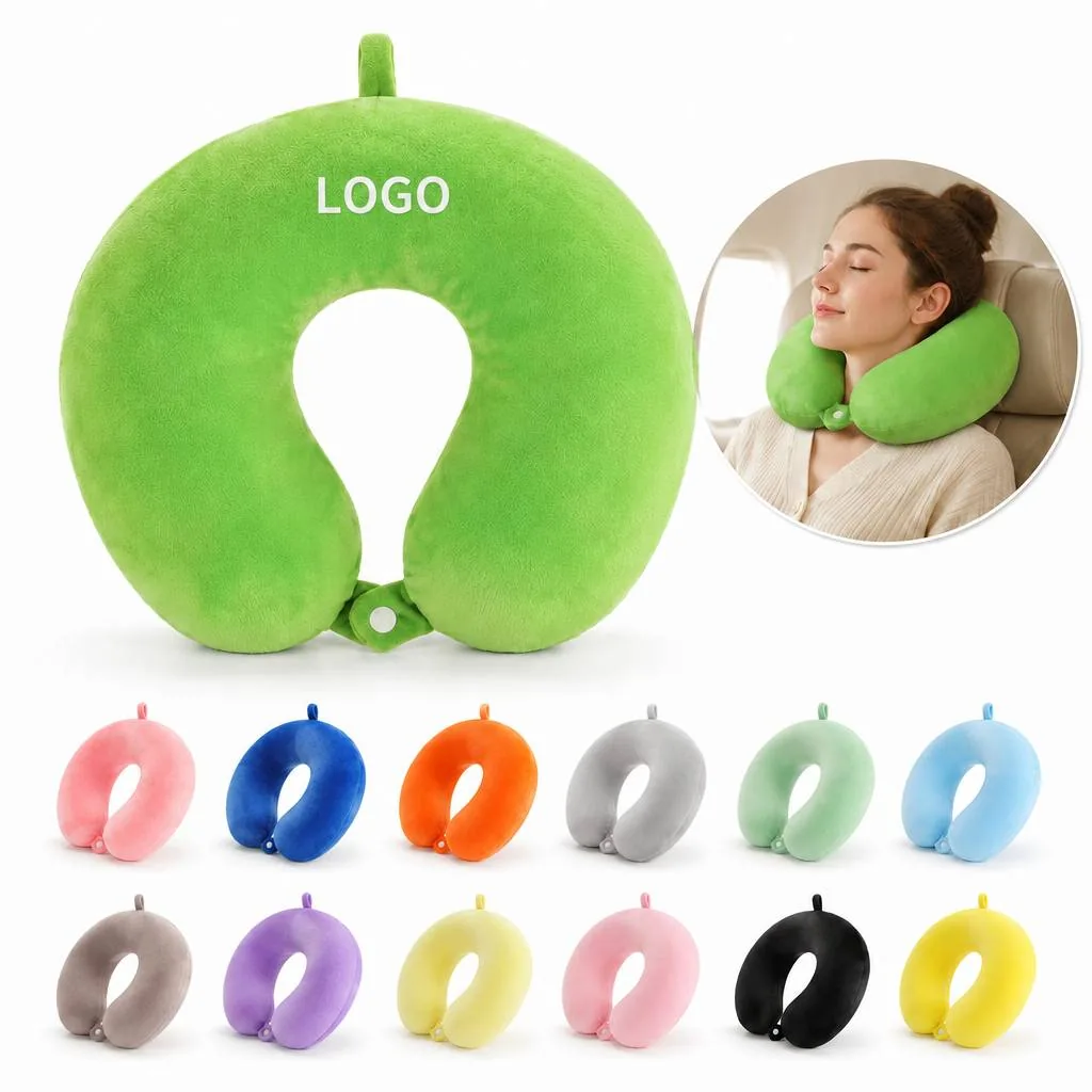 Memory Foam U-Shaped Neck Pillow for Travel Support