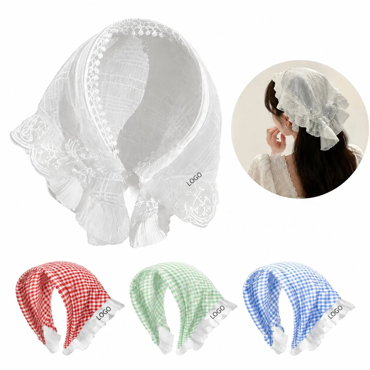 Chiffon Scarf Headbands for Women, Soft Breathable Hair