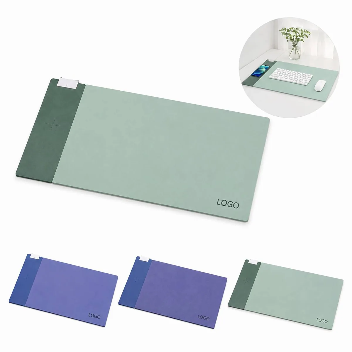 Wireless Charging Mouse Pad with Fast Charging Zone