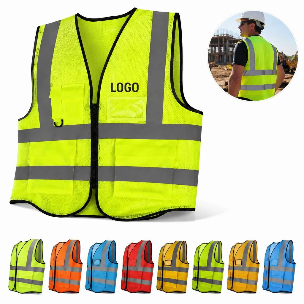 High-Vis Reflective Safety Vest for Night Work & Running