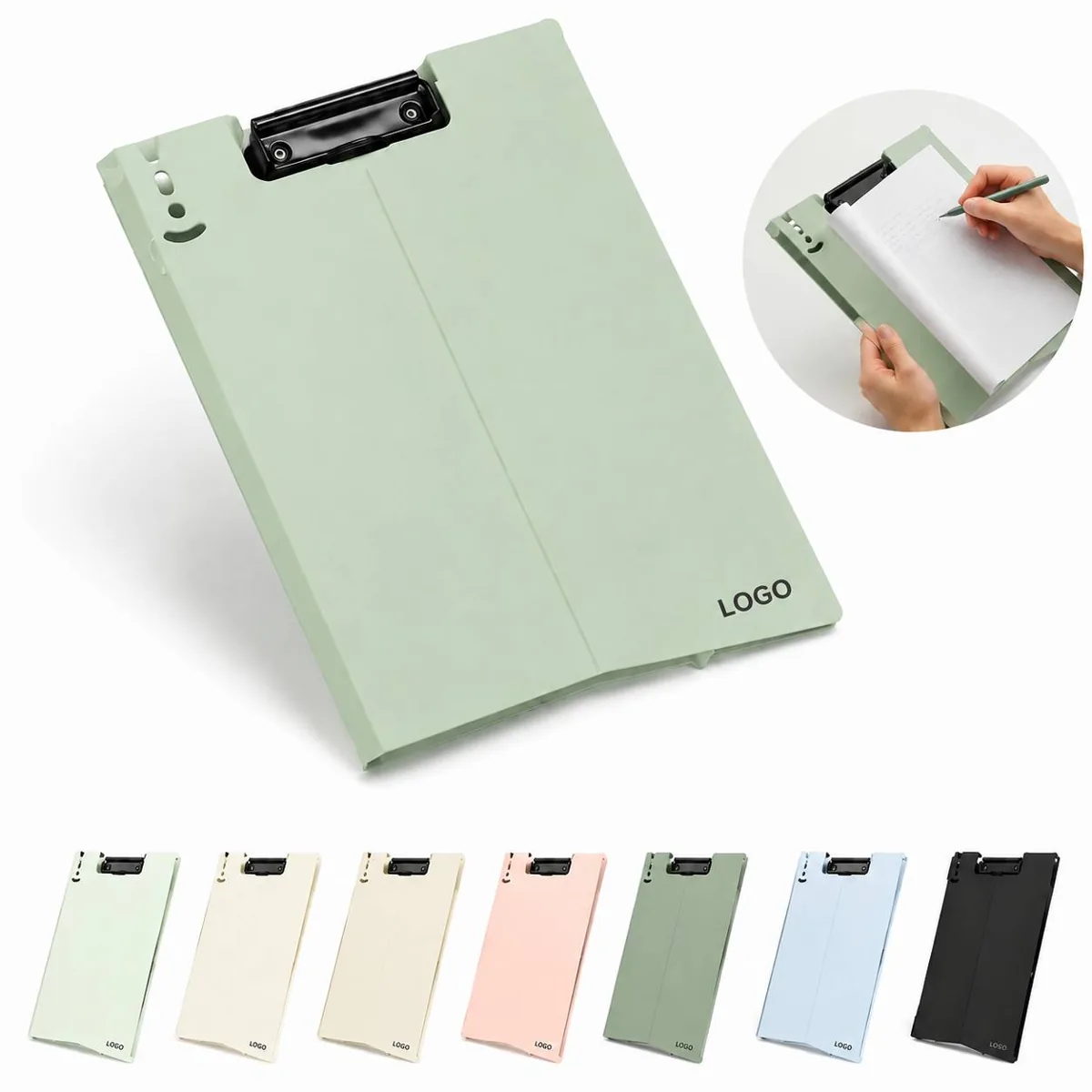 Multi-Angle Flip-Fold PP Folder with Pen Slot
