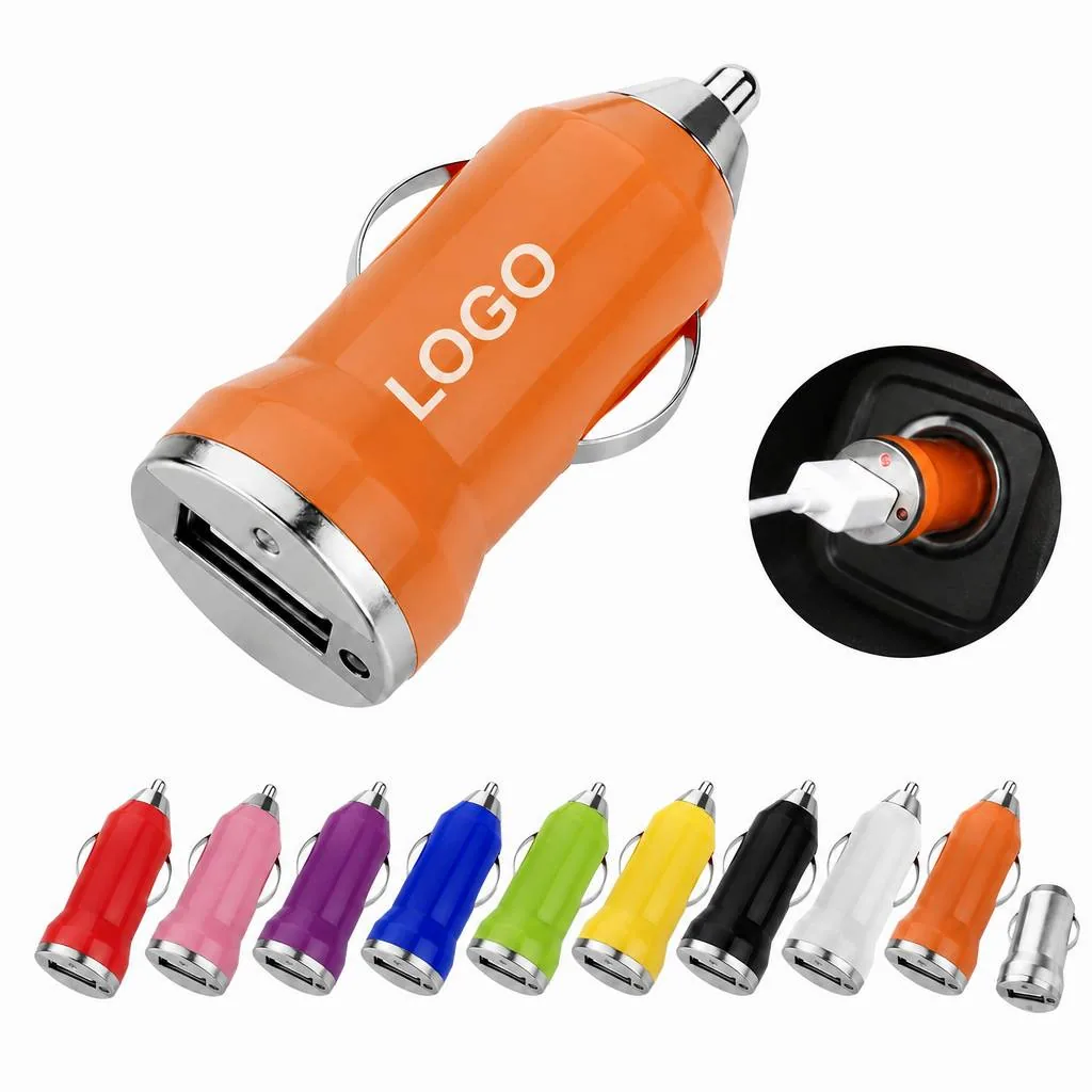 Compact 12V Mini USB Car Charger with Fast Charging Safety