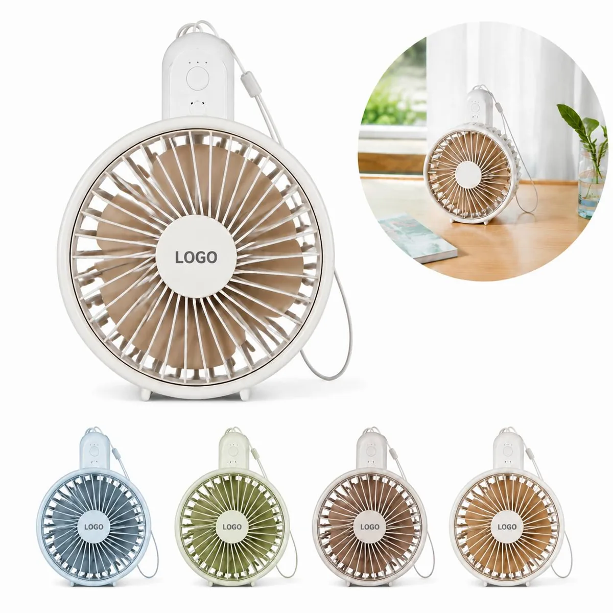 Foldable USB Rechargeable Handheld Fan with Stand