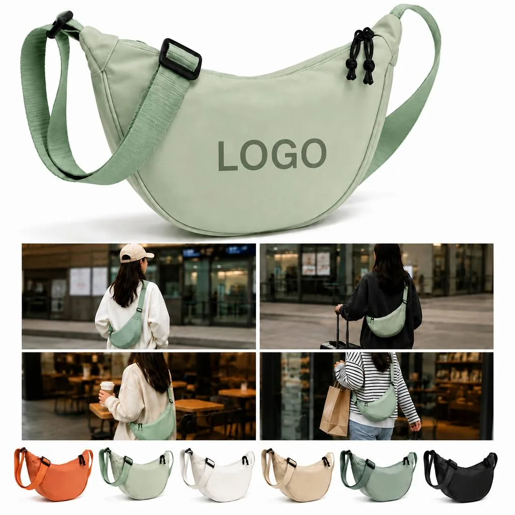 Mini Nylon Crossbody Bag with Adjustable Strap