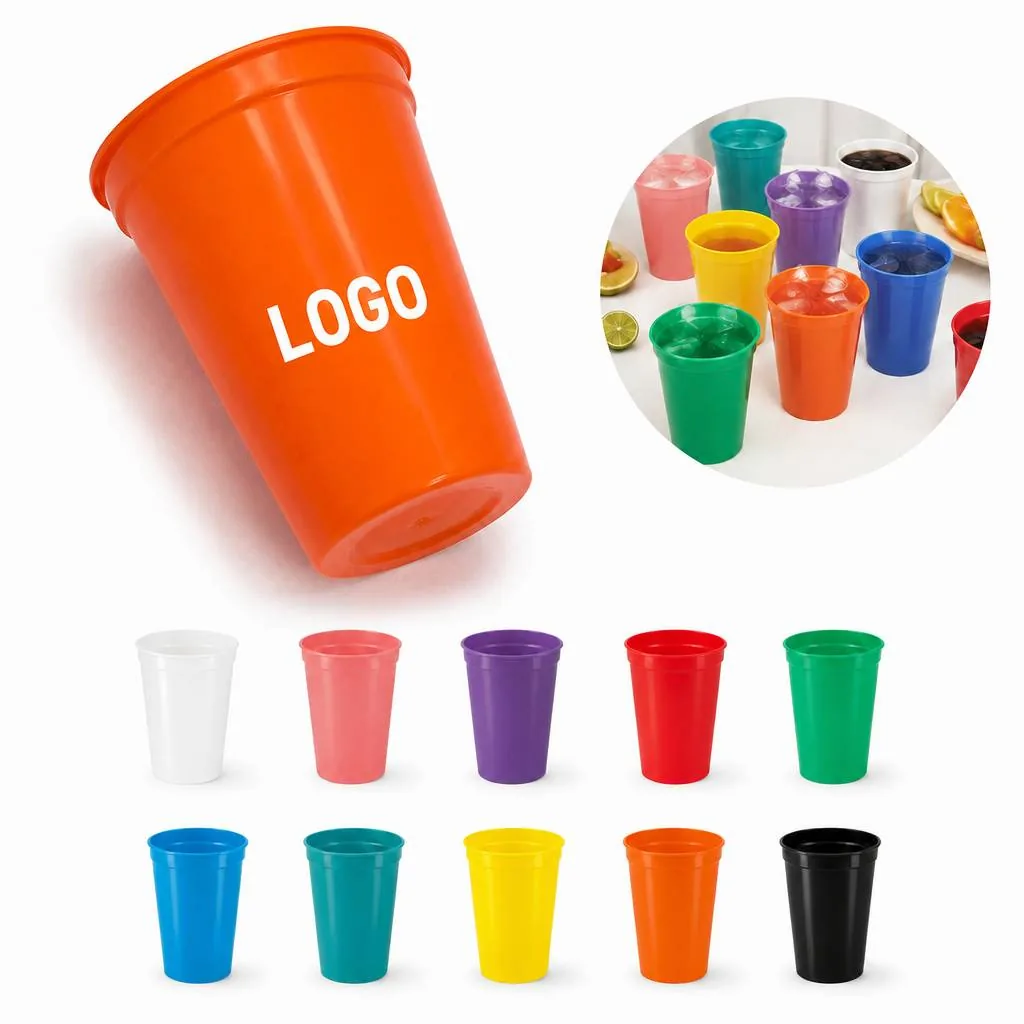 16 oz Customizable Plastic Stadium Cup for Events