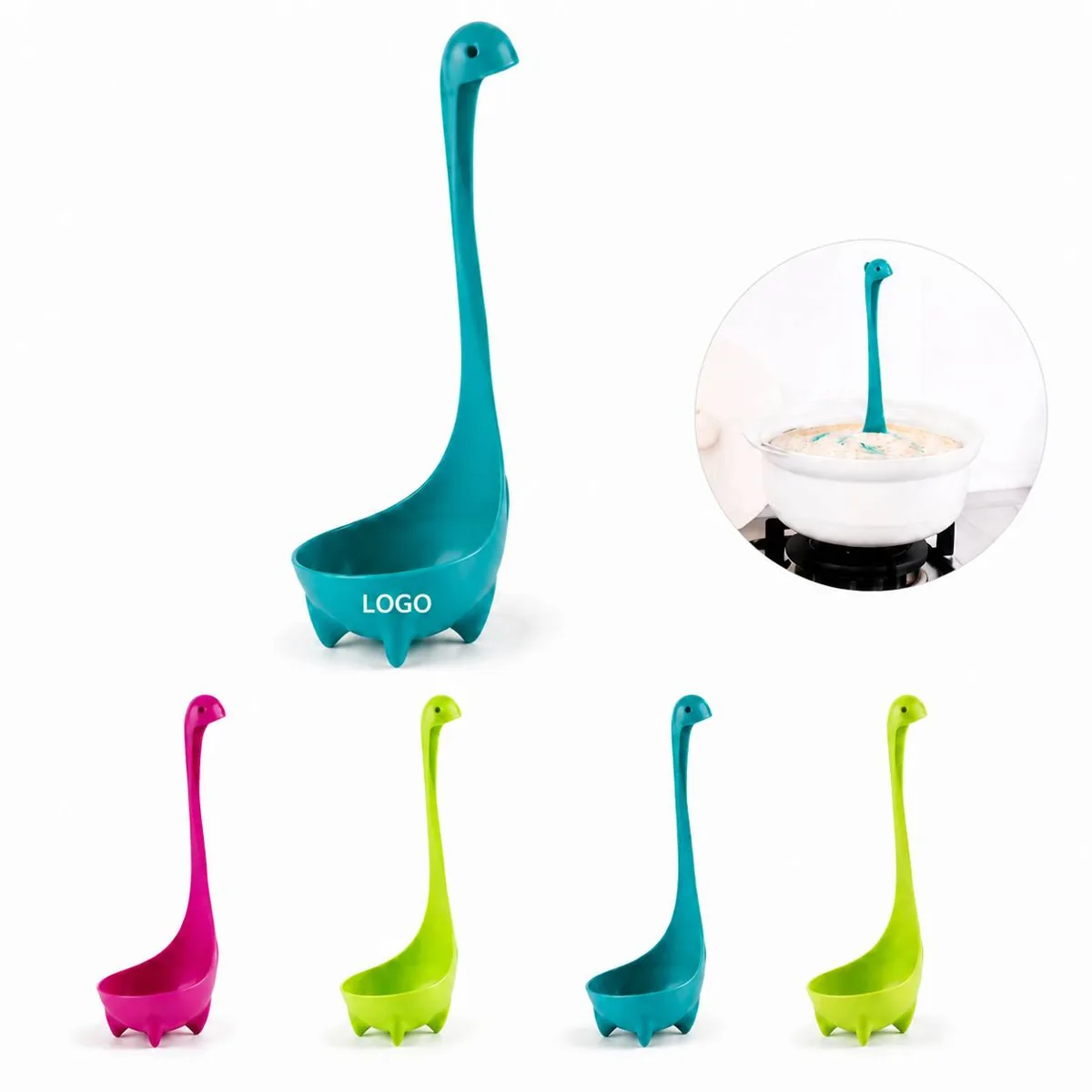 Nessie Novelty Soup Ladle, Lightweight Polypropylene