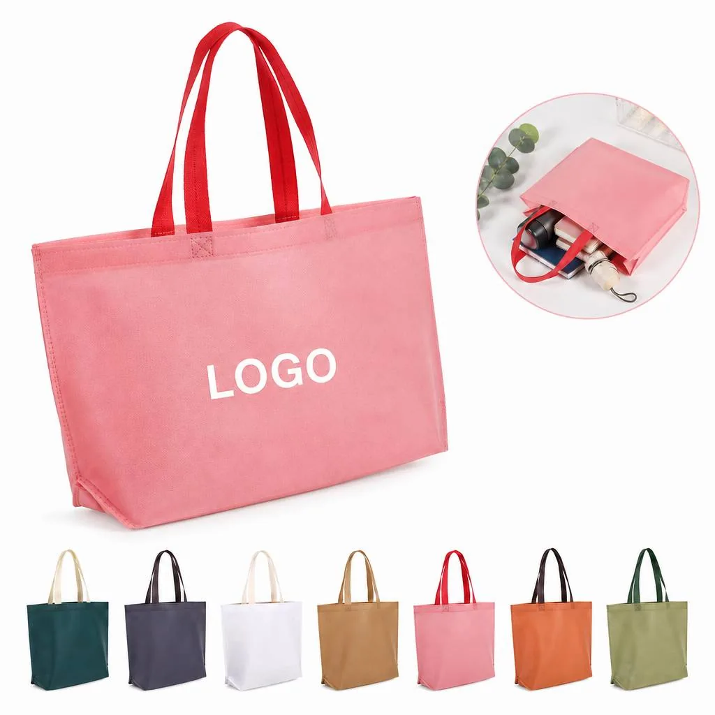 Foldable Woven Tote Bag for Groceries Shopping Beach