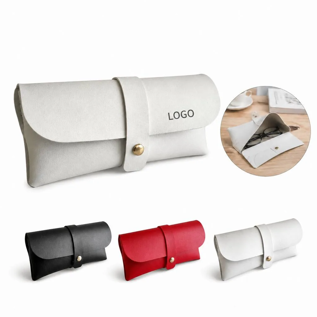 Waterproof PU Leather Glasses Case with Soft Lining