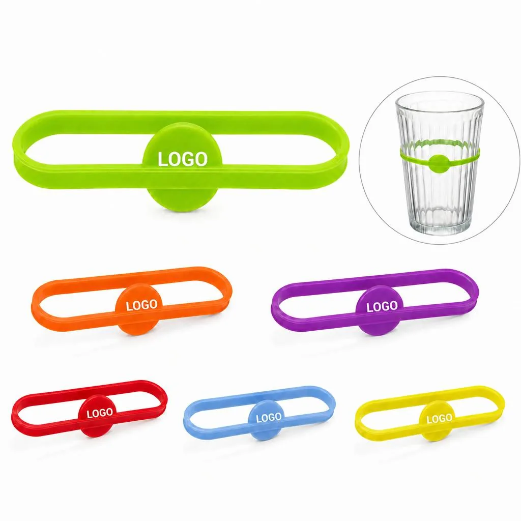 Silicone Glass Cup Markers, Waterproof Reusable Labels for Everyday Use