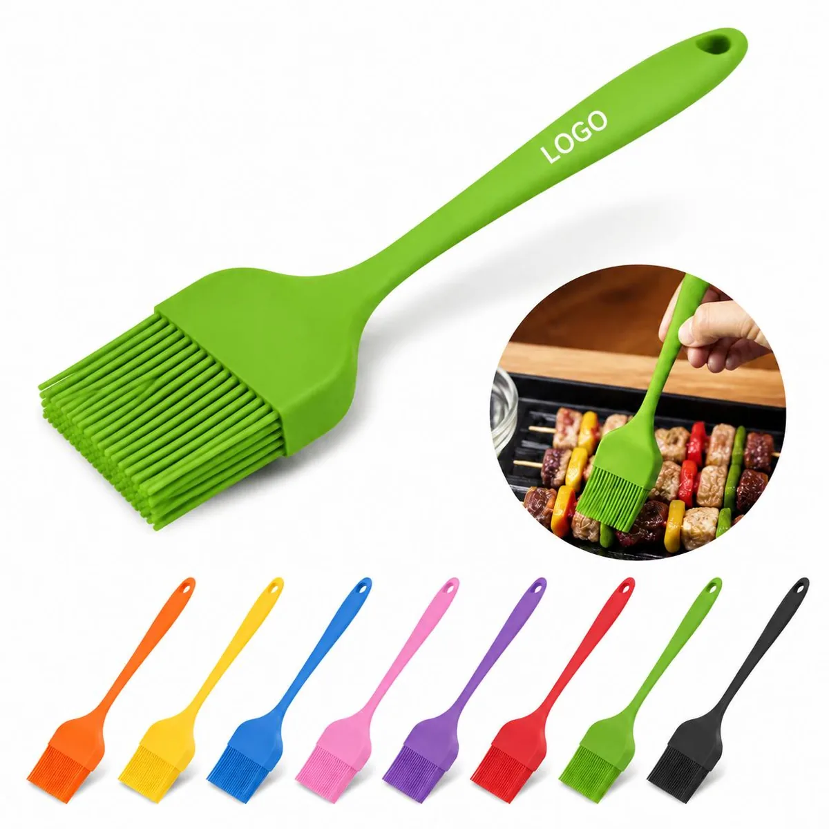 Heat-Resistant Silicone Basting Brush for Grilling &