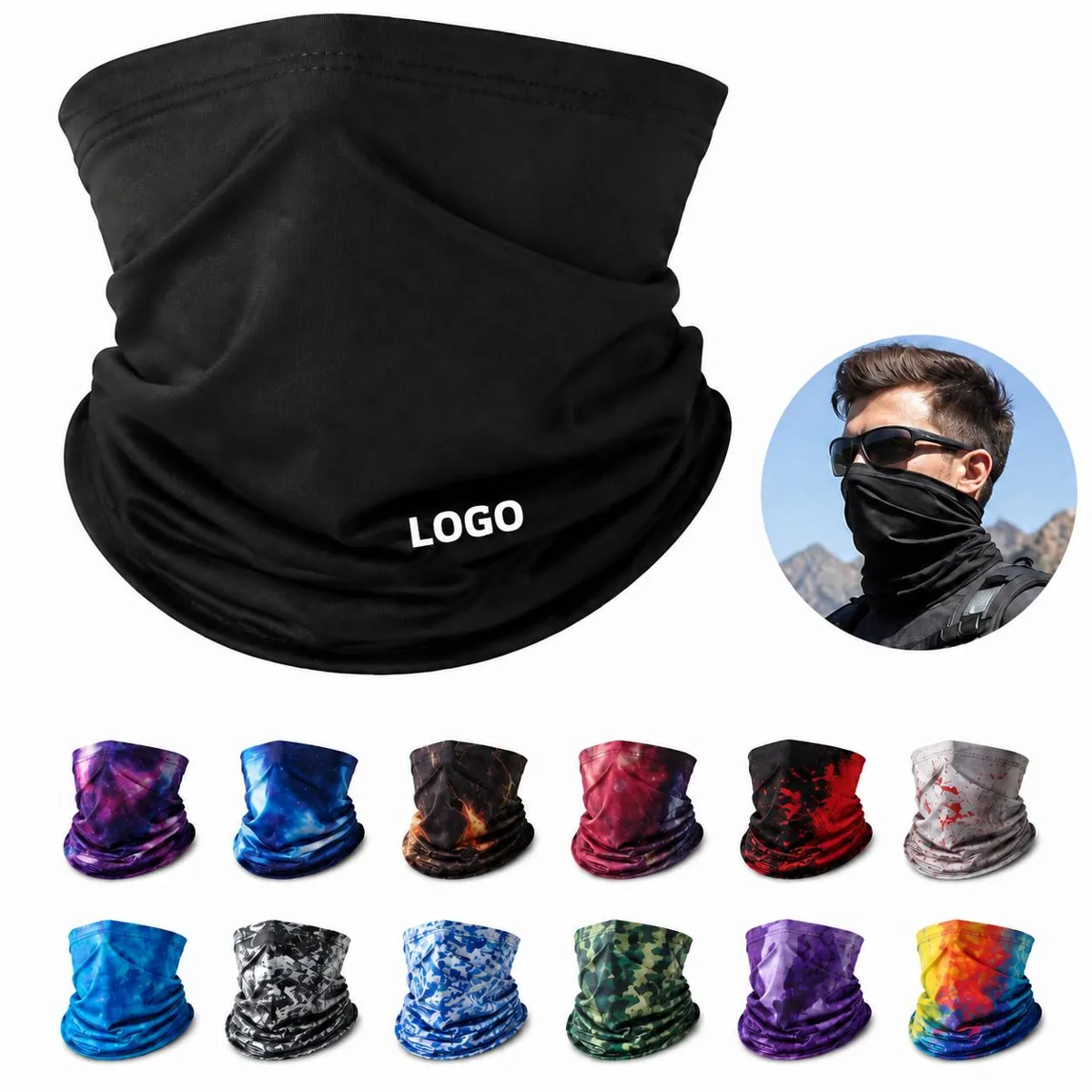 Multifunctional Neck Gaiter Breathable Face Cover for Everyday Use